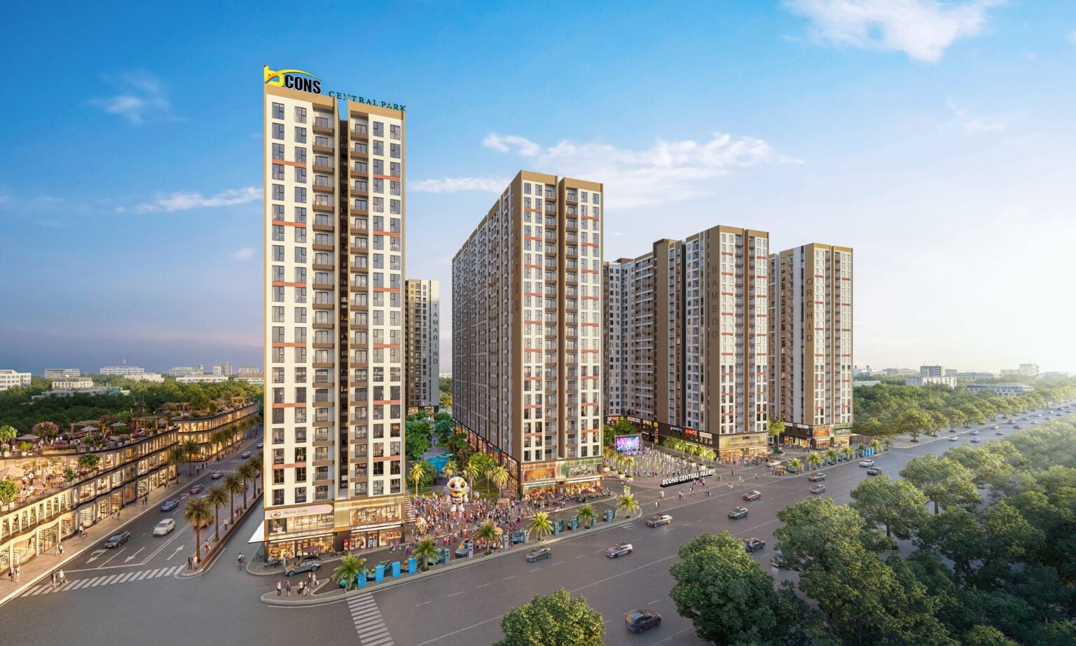 Phối cảnh Bcons Central Park, không phải ảnh hiện trạng