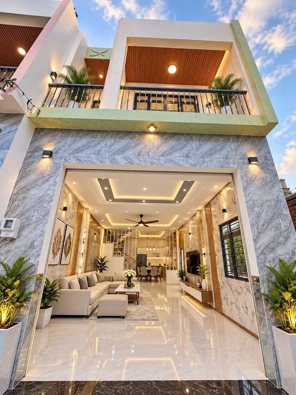 Ngay trung tâm trảng dài nhà lầu mới xây chỉ 800 triệu sở hữu ngay
