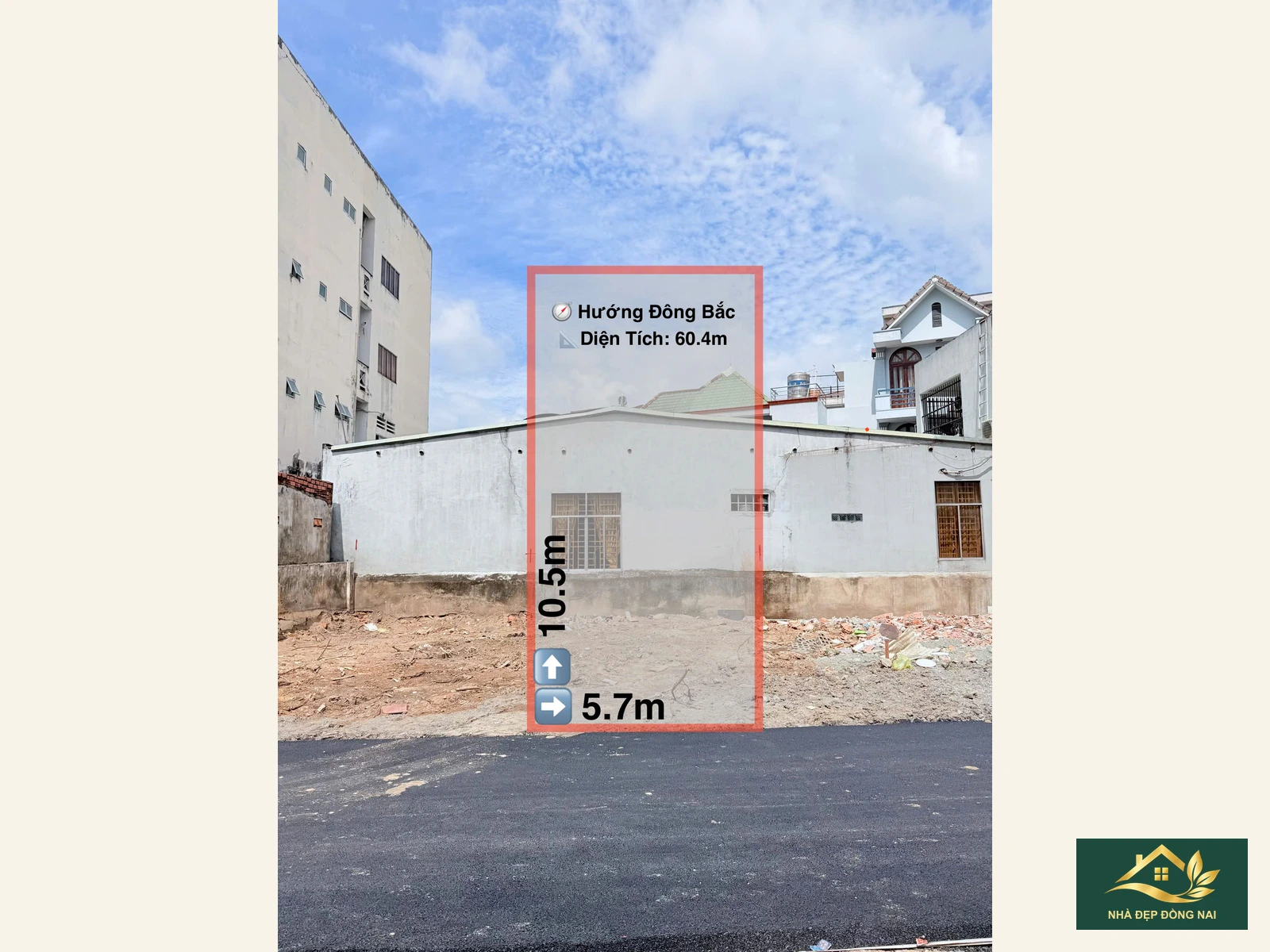 Ảnh lô đất Tam Hiệp có chú thích của nguồn; ranh giới và kích thước chưa xác minh